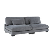 8555GY*6OT (6)6-Piece Modular Sectional with Ottoman - 8555GY*6OT