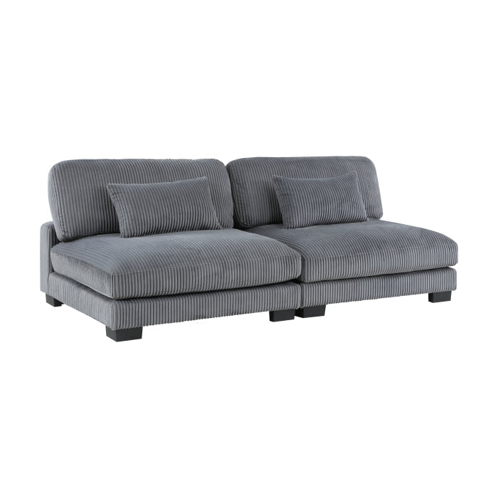 8555GY*6OT (6)6-Piece Modular Sectional with Ottoman - 8555GY*6OT