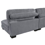 8555GY*6OT (6)6-Piece Modular Sectional with Ottoman - 8555GY*6OT