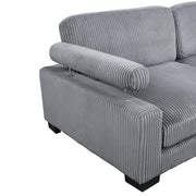 8555GY*6OT (6)6-Piece Modular Sectional with Ottoman - 8555GY*6OT