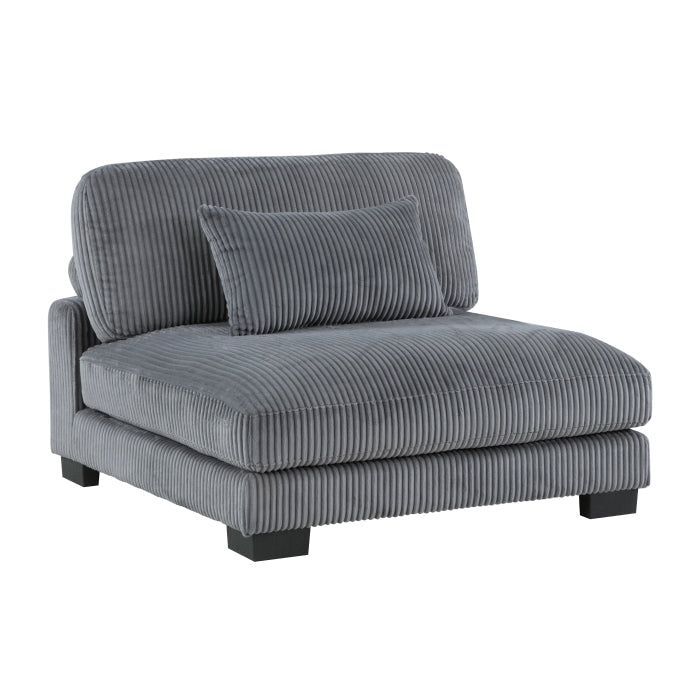 8555GY*CR2ACVCOT (5)5-Piece Modular Sectional with Reversible Chaise and Ottoman - 8555GY*CR2ACVCOT