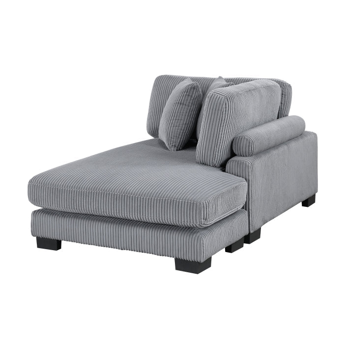 8555GY*CR2ACVCOT (5)5-Piece Modular Sectional with Reversible Chaise and Ottoman - 8555GY*CR2ACVCOT