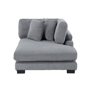 8555GY*CR2ACVCOT (5)5-Piece Modular Sectional with Reversible Chaise and Ottoman - 8555GY*CR2ACVCOT