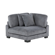 8555GY*CRACVCOT (4)4-Piece Modular Sectional with Reversible Chaise and Ottoman - 8555GY*CRACVCOT