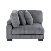 8555GY*CRACVCOT (4)4-Piece Modular Sectional with Reversible Chaise and Ottoman - 8555GY*CRACVCOT