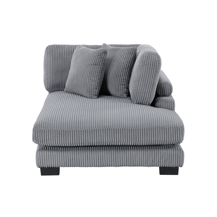 8555GY*CRACVCOT (4)4-Piece Modular Sectional with Reversible Chaise and Ottoman - 8555GY*CRACVCOT