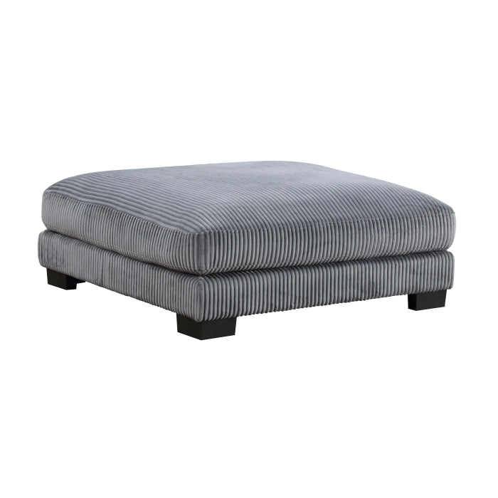 8555GY*CRACVCOT (4)4-Piece Modular Sectional with Reversible Chaise and Ottoman - 8555GY*CRACVCOT