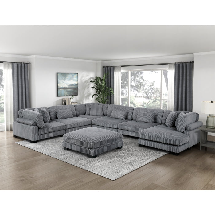 8555GY-VC Reversible Chaise - 8555GY-VC