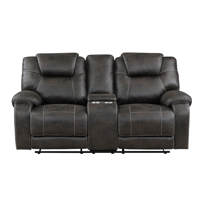 8560PM-2 Double Reclining Love Seat with Center Console - 8560PM-2