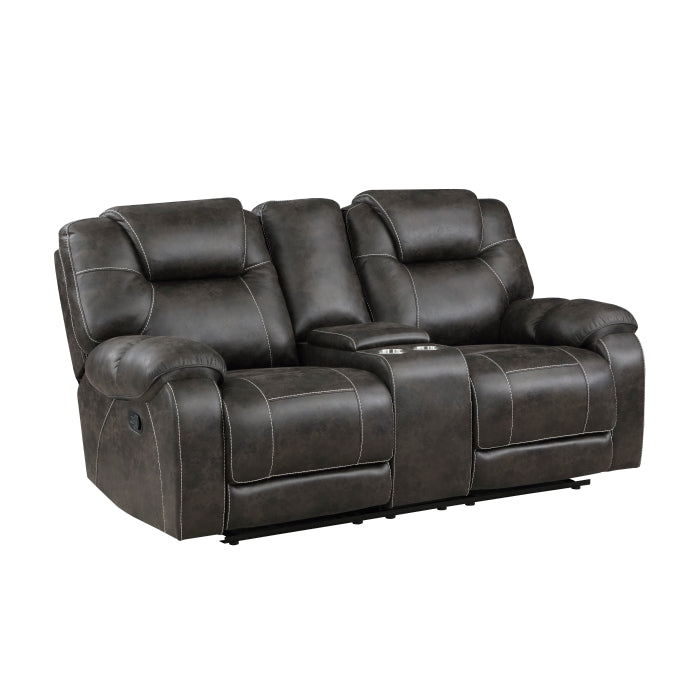 8560PM-2 Double Reclining Love Seat with Center Console - 8560PM-2