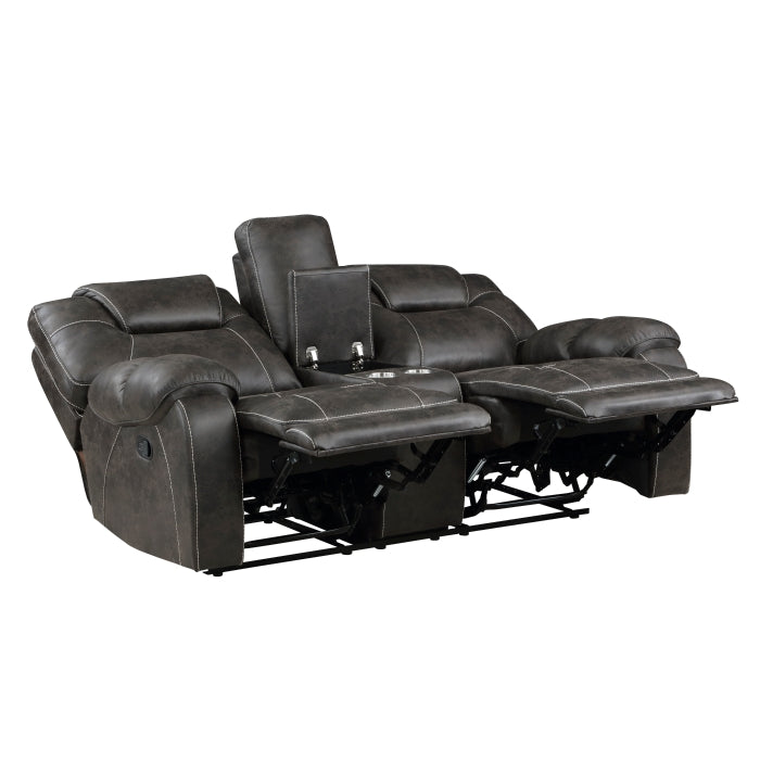 8560PM-2 Double Reclining Love Seat with Center Console - 8560PM-2