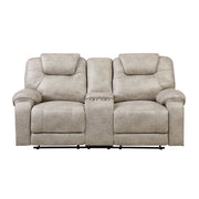 8560PT-2 Double Reclining Love Seat with Center Console - 8560PT-2