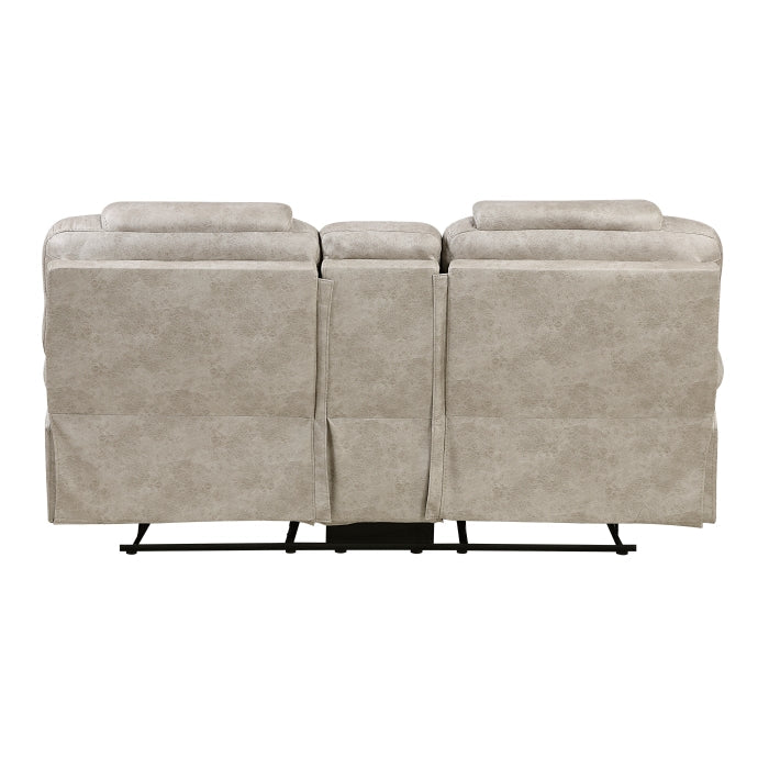 8560PT-2 Double Reclining Love Seat with Center Console - 8560PT-2