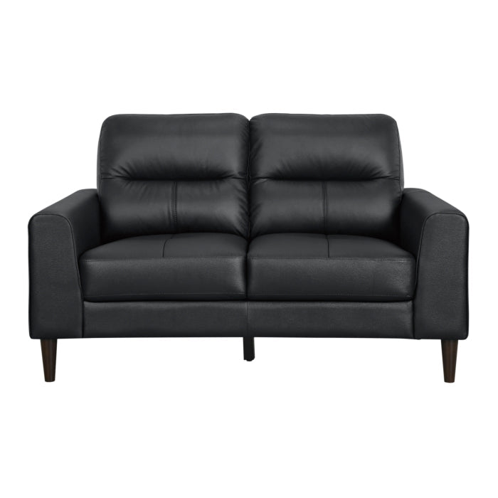 8566BLK*2 2pc Set: Sofa, Love - 8566BLK*2