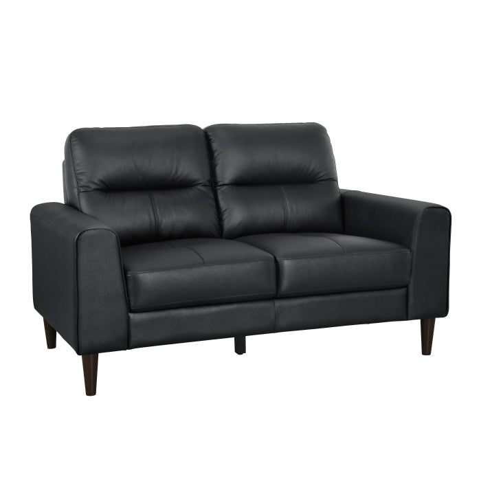 8566BLK*2 2pc Set: Sofa, Love - 8566BLK*2