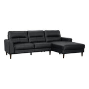 8566BLK*SC 2-Piece Sectional with Right Chaise - 8566BLK*SC