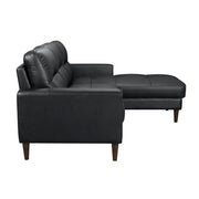 8566BLK*SC 2-Piece Sectional with Right Chaise - 8566BLK*SC