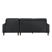 8566BLK*SC 2-Piece Sectional with Right Chaise - 8566BLK*SC