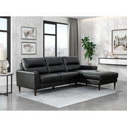 8566BLK*SC 2-Piece Sectional with Right Chaise - 8566BLK*SC
