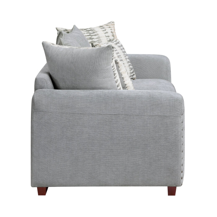 8579GY*2 2pc Set: Sofa, Love - 8579GY*2