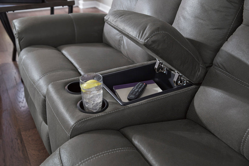 Jesolo Dark Gray Reclining Living Room Set