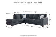 Altari Slate 2-Piece Sectional with Chaise -  Ashley - DMV Furniture