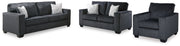Altari Slate Sofa, Loveseat and Chair from Ashley - DMV Furniture