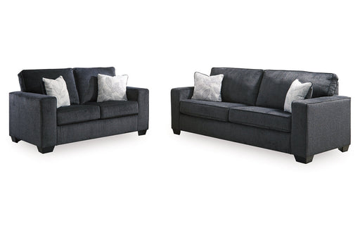 Altari Slate Sofa Sleeper and Loveseat -  Ashley - DMV Furniture
