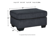Altari Slate Chair and Ottoman -  Ashley - DMV Furniture
