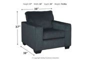 Altari Slate Sofa, Loveseat and Chair from Ashley - DMV Furniture