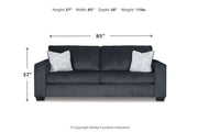 Altari Slate Sofa Sleeper and Loveseat -  Ashley - DMV Furniture