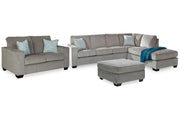 Altari Alloy 2-Piece Sleeper Sectional, Loveseat and Ottoman -  Ashley - DMV Furniture