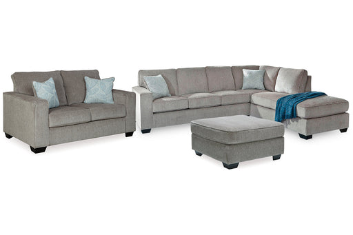 Altari Alloy 2-Piece Sleeper Sectional, Loveseat and Ottoman -  Ashley - DMV Furniture