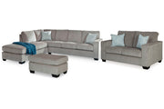 Altari Alloy 2-Piece Sectional with Chaise, Loveseat and Ottoman -  Ashley - DMV Furniture