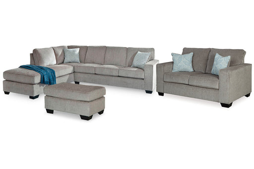Altari Alloy 2-Piece Sectional with Chaise, Loveseat and Ottoman -  Ashley - DMV Furniture