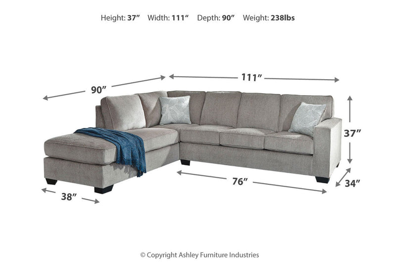 Altari Alloy 2-Piece Sectional with Chaise -  Ashley - DMV Furniture