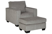 Altari Alloy Chair and Ottoman -  Ashley - DMV Furniture