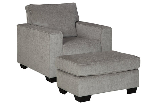 Altari Alloy Chair and Ottoman -  Ashley - DMV Furniture