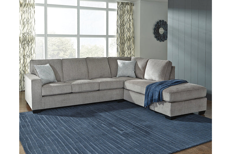 Altari Alloy 2-Piece Sleeper Sectional, Loveseat and Ottoman -  Ashley - DMV Furniture