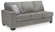 Altari Gray 2-Piece Sectional with Chaise and Oversized Ottoman from Ashley - DMV Furniture