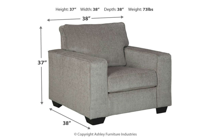 Altari Alloy Chair and Ottoman -  Ashley - DMV Furniture