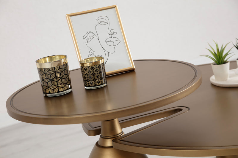 873 Gold 2 Pc Coffee Table Set - DMV FurnitureCoffee Table