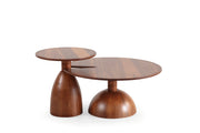 873 Walnut 2 Pc Coffee Table Set - DMV FurnitureCoffee Table