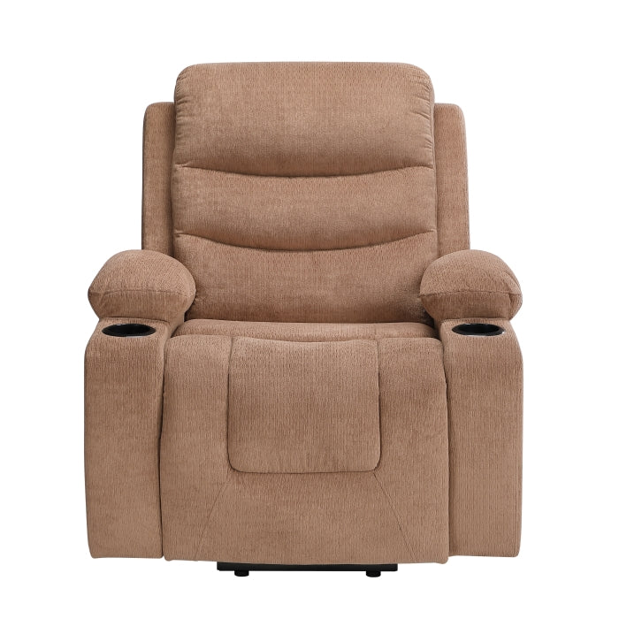 9000BRW-1LTM Power Lift Chair with Massage, Heat, Charging Ports and Cup-holders - 9000BRW-1LTM