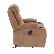 9000BRW-1LTM Power Lift Chair with Massage, Heat, Charging Ports and Cup-holders - 9000BRW-1LTM