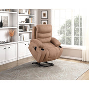 9000BRW-1LTM Power Lift Chair with Massage, Heat, Charging Ports and Cup-holders - 9000BRW-1LTM