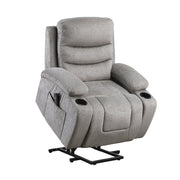 9000GRY-1LTM Power Lift Chair with Massage, Heat, Charging Ports and Cup-holders - 9000GRY-1LTM