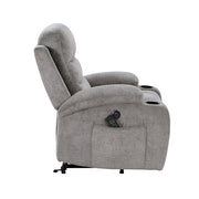 9000GRY-1LTM Power Lift Chair with Massage, Heat, Charging Ports and Cup-holders - 9000GRY-1LTM