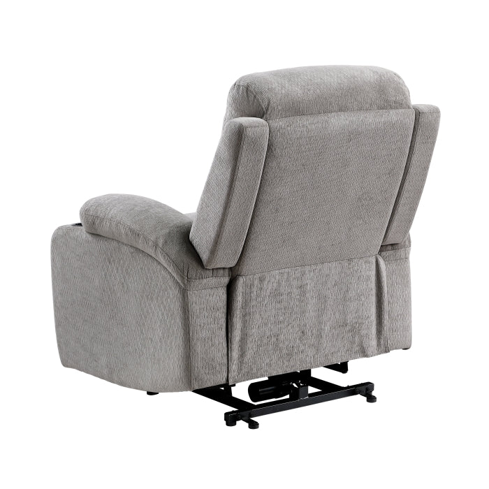 9000GRY-1LTM Power Lift Chair with Massage, Heat, Charging Ports and Cup-holders - 9000GRY-1LTM