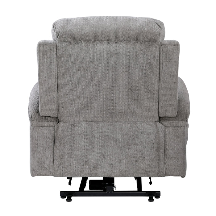 9000GRY-1LTM Power Lift Chair with Massage, Heat, Charging Ports and Cup-holders - 9000GRY-1LTM
